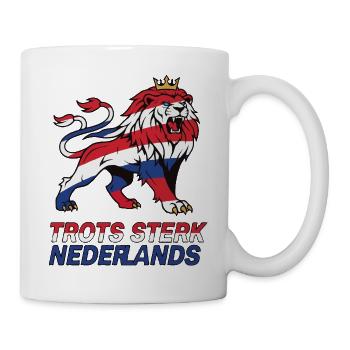 Niederlande Stolz und stark - Tasse - Weiß - Rechts
