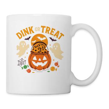 Dink or Treat Pickleball Halloween Design - Mug - white - Right