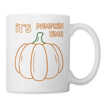 Its Pumpkin Time Illustration - Tasse - Weiß - Rechts