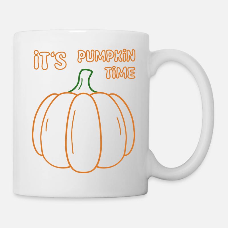 Its Pumpkin Time Illustration - Tasse - Weiß