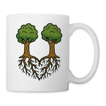 Gemeinsam verwurzelt - Tasse - Weiß - Rechts