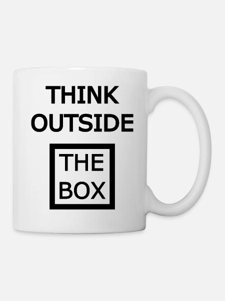 Think Outside The Box - Tasse - Weiß