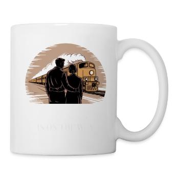 Love On The Way Train Romance - Mug - white - Right
