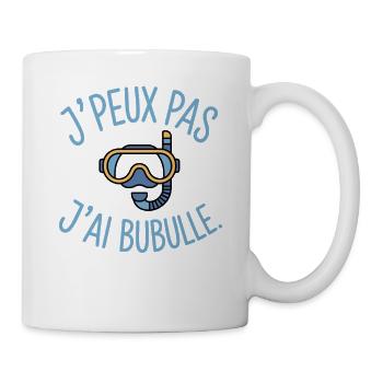 Ich kann nicht, ich habe Bubulle Humor Tauchen - Tasse - Weiß - Rechts