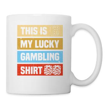 Lucky gambling Casino Gambling Funny Player - Mug - white - Right