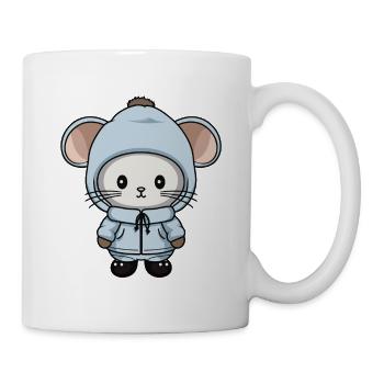 Mouse Winter Animal Baby Comic - Mug - white - Right