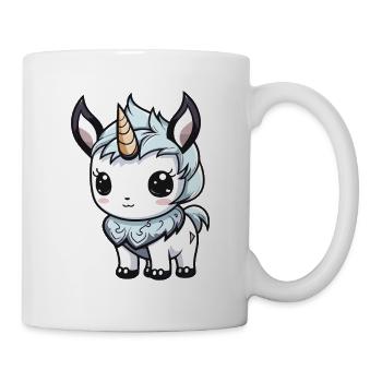 Unicorn Winter Animal Baby Comic - Mug - white - Right