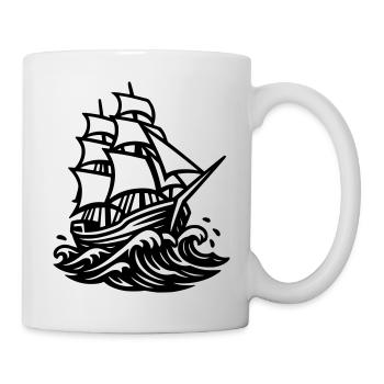 Sailing ship - Mug - white - Right