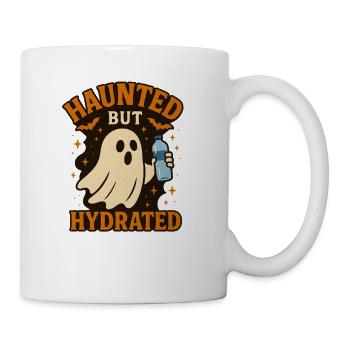 Spukender, aber hydratisierter Geist, Halloween - Tasse - Weiß - Rechts