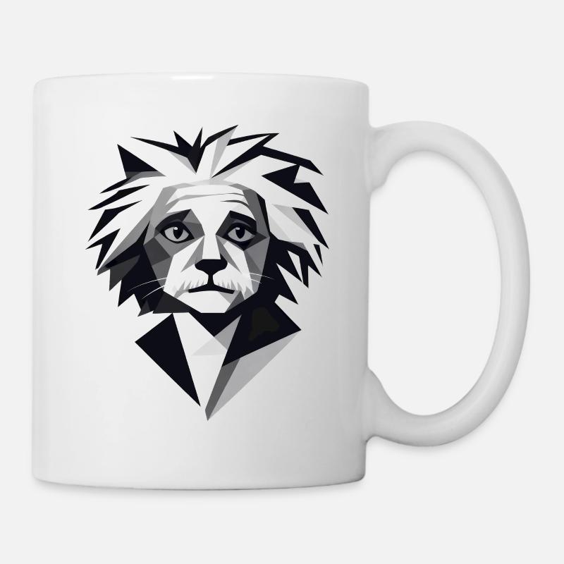 Génie abstrait noir et blanc - Mug blanc - blanc