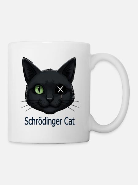 Chat Schrödinger - Mug blanc - blanc