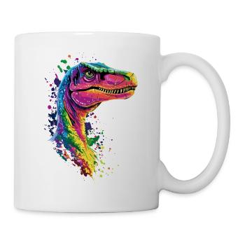 Raptor Velociraptor Dinosaurier Dino Raptoren - Tasse - Weiß - Rechts