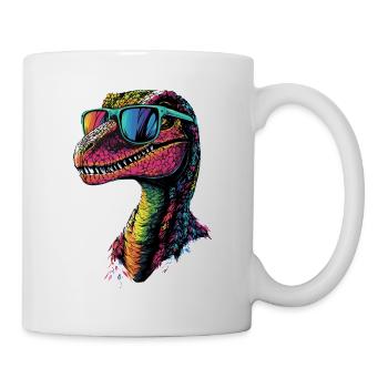 Raptor Velociraptor Dinosaurier Dino Raptoren - Tasse - Weiß - Rechts