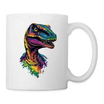 Raptor Velociraptor Dinosaurier Dino Raptoren - Tasse - Weiß - Rechts