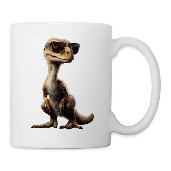 Raptor Velociraptor Dinosaurier Dino Raptoren - Tasse - Weiß - Rechts