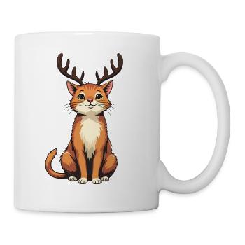 Reindeer Cat - Mug - white - Right