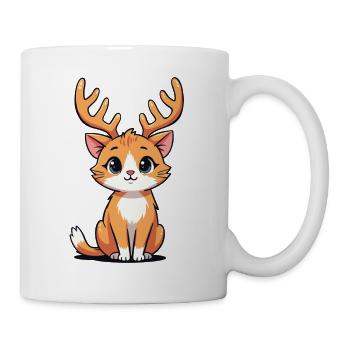Reindeer Cat - Mug - white - Right