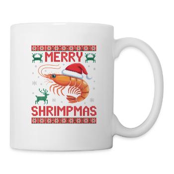 Merry Shrimpmas Ugly Christmas - Mug - white - Right