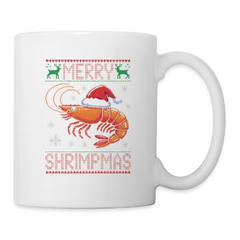 Merry Shrimpmas Ugly Christmas - Mug - white - Right