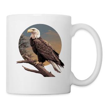Adler - Tasse - Weiß - Rechts