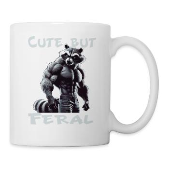 Muscle de raton laveur Feral - Mug blanc - blanc - Droite