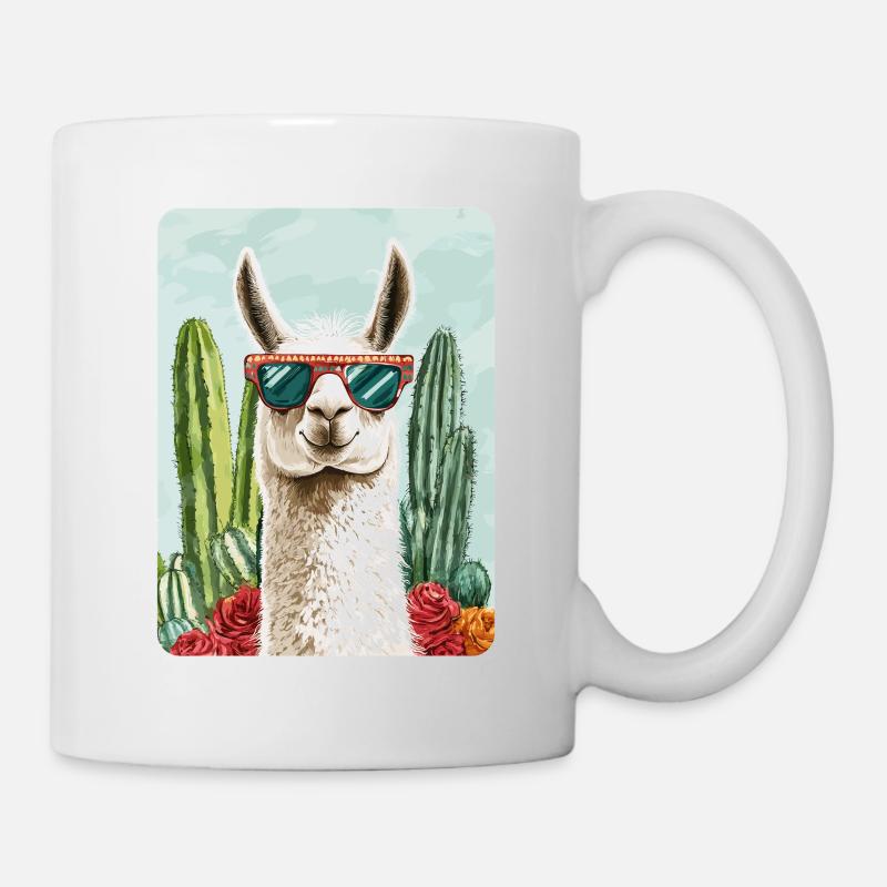 Lama - Tasse - Weiß