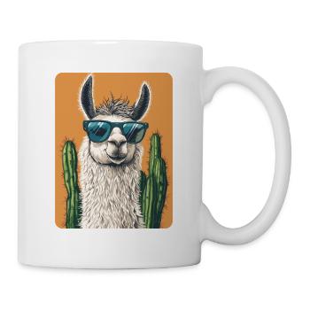 lama - Mug blanc - blanc - Droite
