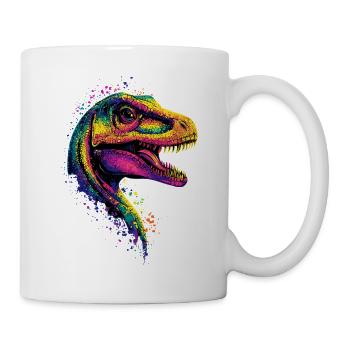 Raptor Velociraptor Dinosaurier Dino Raptoren - Tasse - Weiß - Rechts