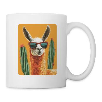 lama - Mug blanc - blanc - Droite