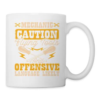 Mécanicien automobile Mécatronicien Technicien Tournevis Cadeau - Mug blanc - blanc - Droite