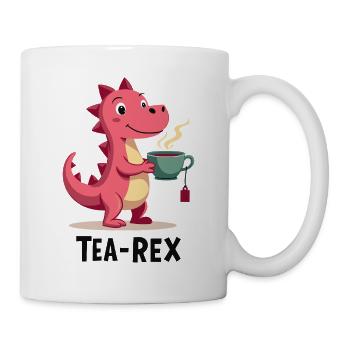 Tea-Rex Dino loves tea - Mug - white - Right