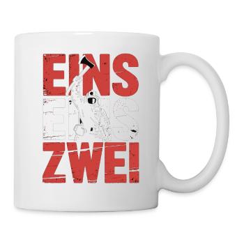 Dicton des pompiers – Le héros de l’appel d’urgence 112 en action - Mug blanc - blanc - Droite