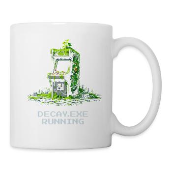 Verfall.exe course à pied | Dystopie d’arcade rétro - Mug blanc - blanc - Droite