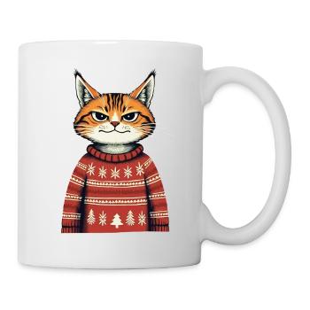 Chat de Noël - Mug blanc - blanc - Droite
