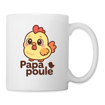 Papa Poule - Father's Day - Mug - white - Right