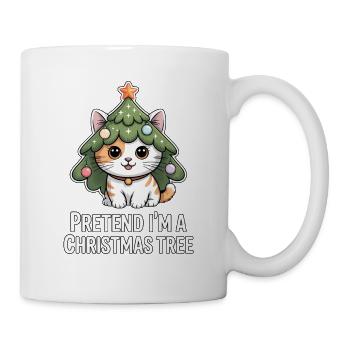 Pretend I'm A Christmas Tree Cat - Mug - white - Right