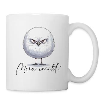Moin enough - grim round seagull - Mug - white - Right