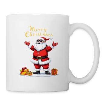 Joyeux Noël Cool Père Noël Cadeaux - Mug blanc - blanc - Droite