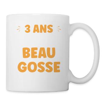 3 Ans Déjà Beau Gosse - Mug blanc - blanc - Droite