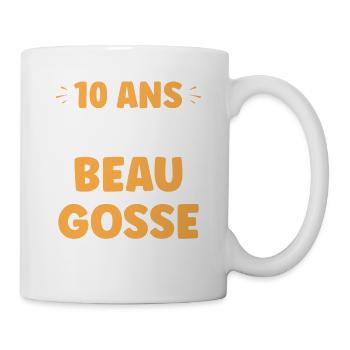 Beau gosse dès 10 ans - Mug blanc - blanc - Droite
