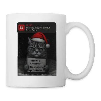 Cat Christmas with funny saying cats - Mug - white - Right