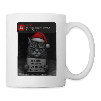 Cat Christmas with funny saying cats - Mug - white - Right