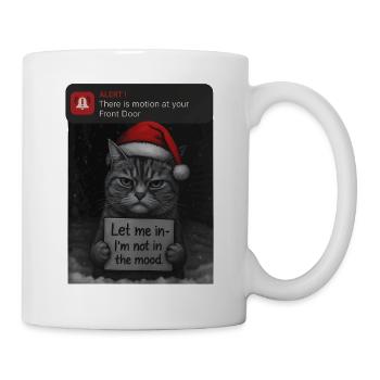 Cat Christmas with funny saying cats - Mug - white - Right