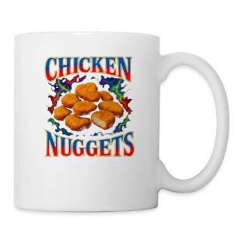 Chicken Nuggets Favorite Food Weird 90s Nugs - Mug - white - Right