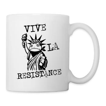Liberty Figure Masque Dessin animé - Mug blanc - blanc - Droite