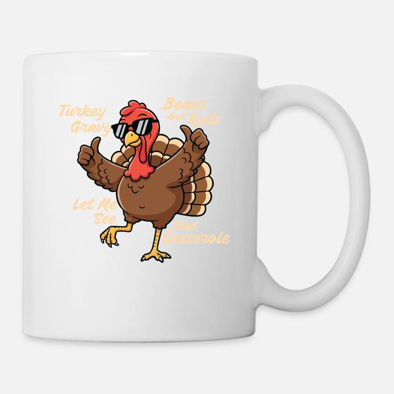 Lass mich den Herbsthumor des Auflaufs sehen - Tasse - Weiß