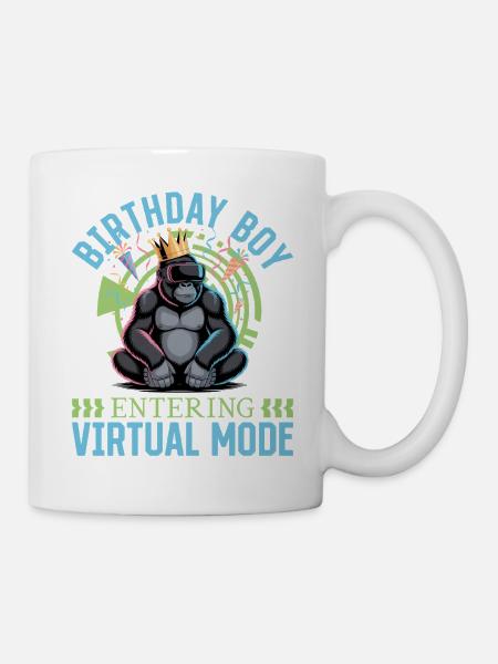 Birthday Gamer VR - Tasse - Weiß