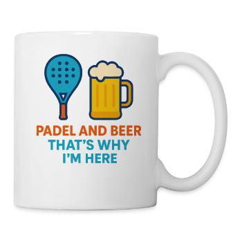 Padel And Beer That's Why I'm Here Fun Padel - Mug - white - Right
