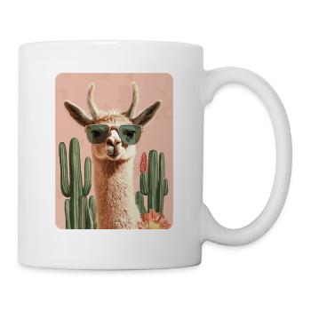 lama - Mug blanc - blanc - Droite