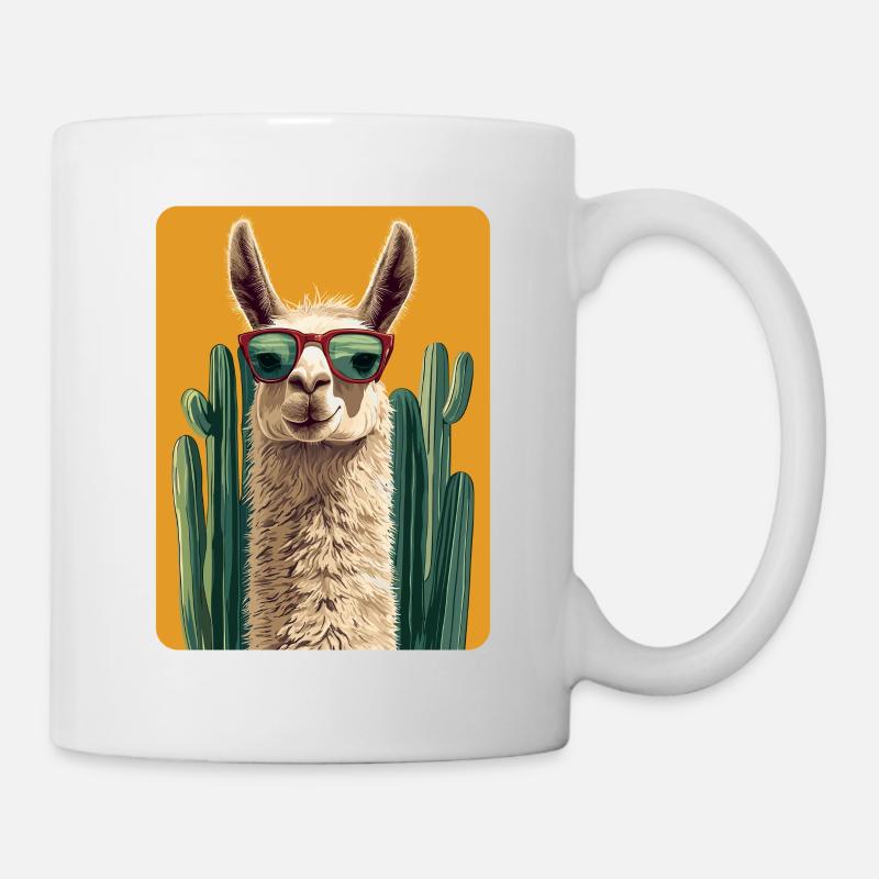 lama - Mug blanc - blanc